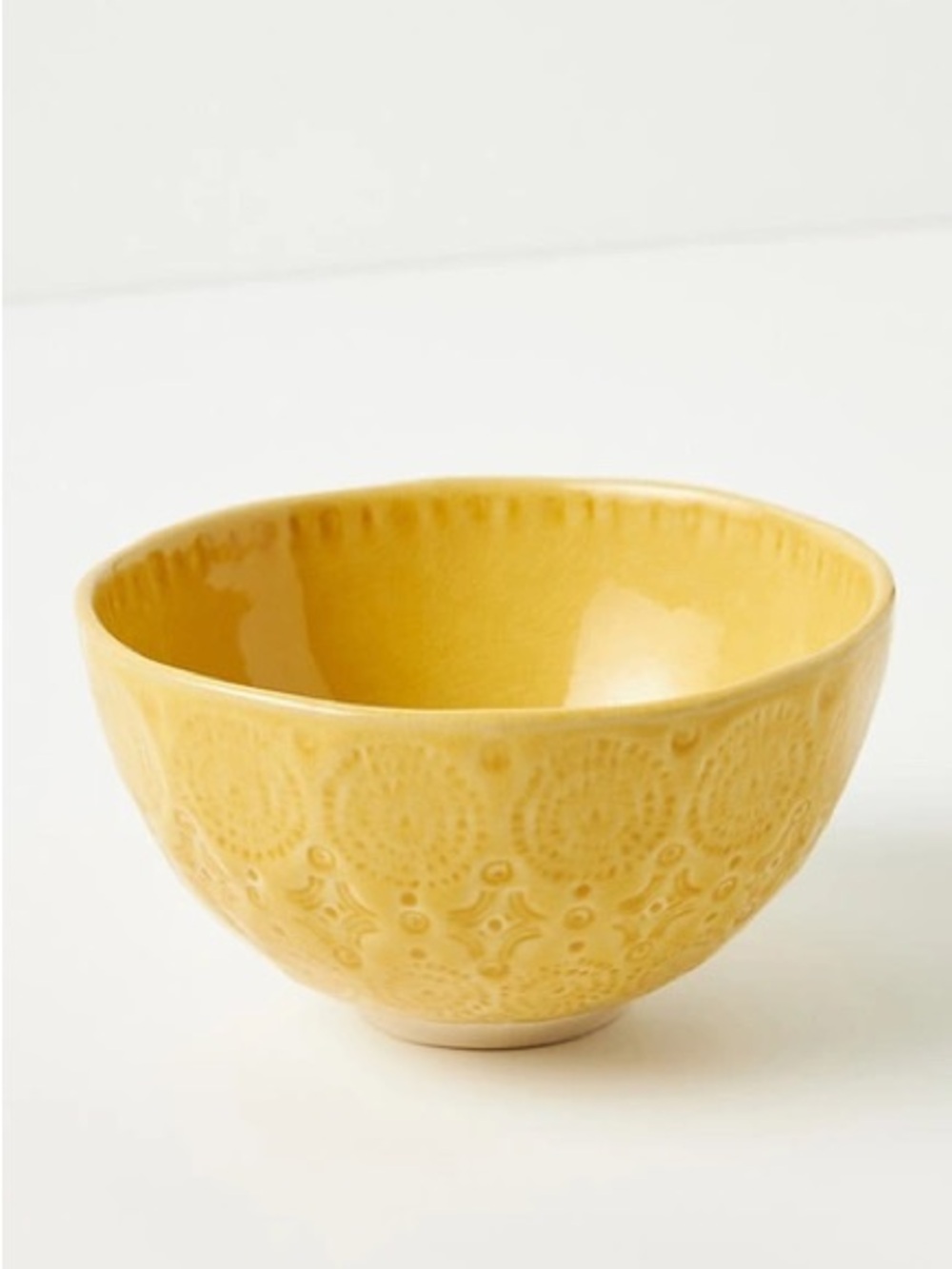 Old Havana Portuguese Stoneware Cereal Bowls
Set of 4 Anthropologie Ochre Yellow
